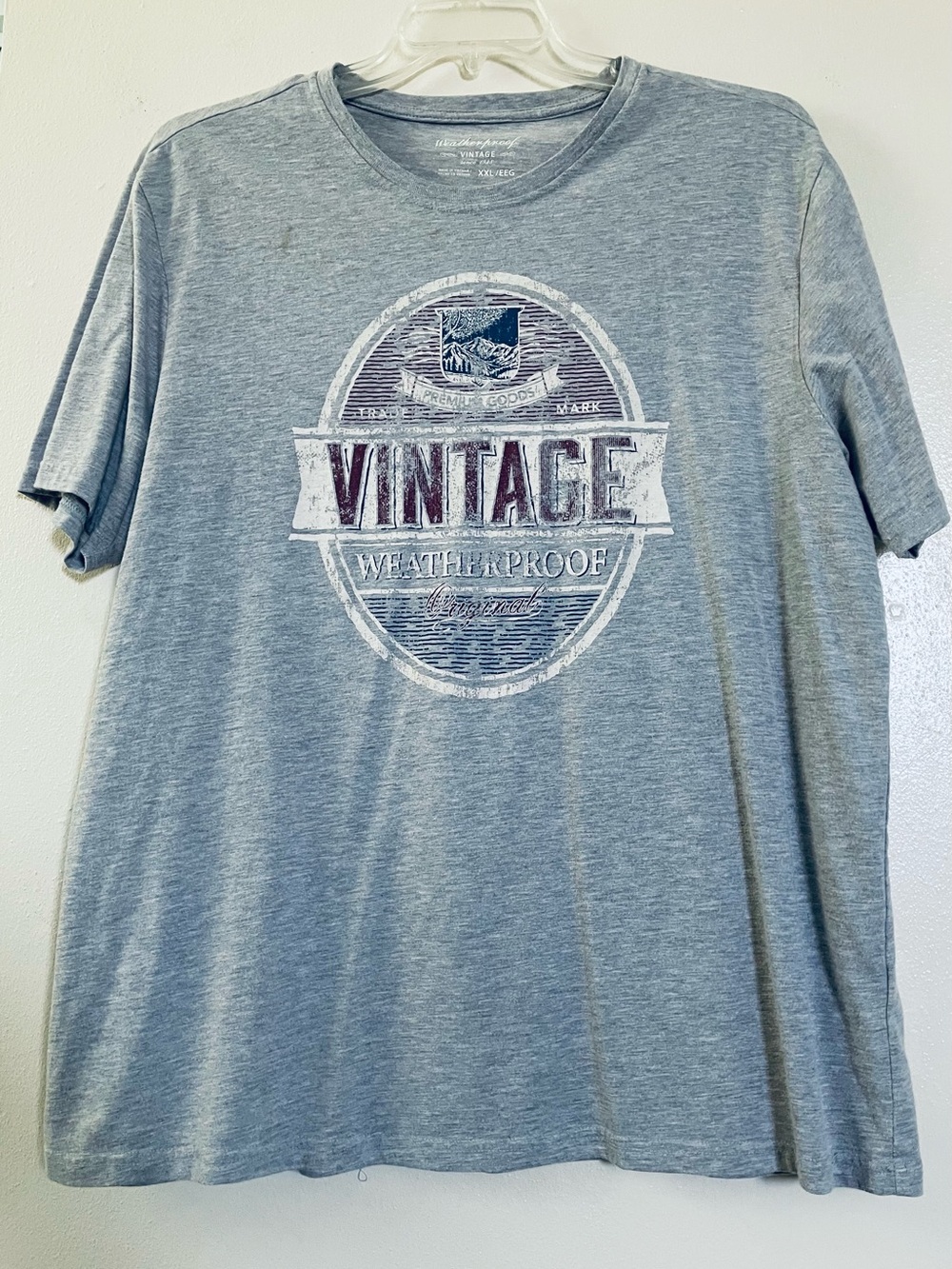 🆓Weatherproof Vintage Graphic Short Sleeve Tee - Grey